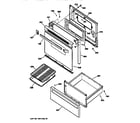 GE JBS27AW2 door & drawer parts diagram