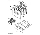 GE JBS07V3 door & drawer parts diagram