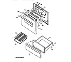 GE JBS26W2 door & drawer parts diagram