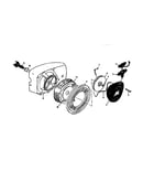 Fan housing and starter assembly