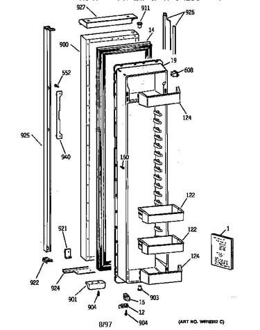 Freezer door