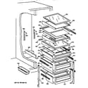 GE TPJ24BIZAWW fresh food shelves diagram