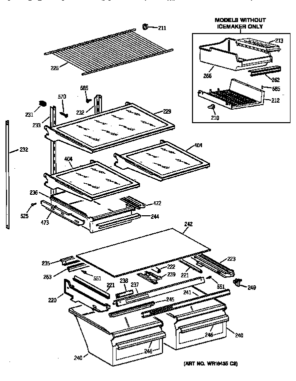 Shelf parts