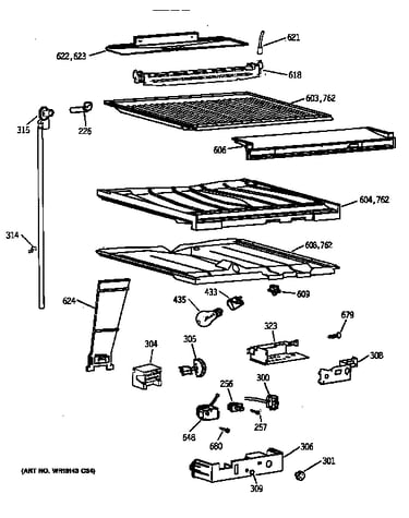 Compartment separator parts