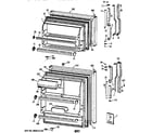 GE TBX14DAZCRWH doors diagram