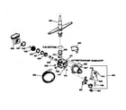 GE GSD500X-72AW motor-pump mechanism diagram