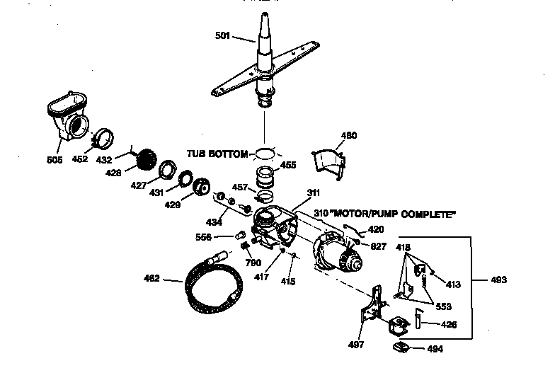 Motor-pump mechanism
