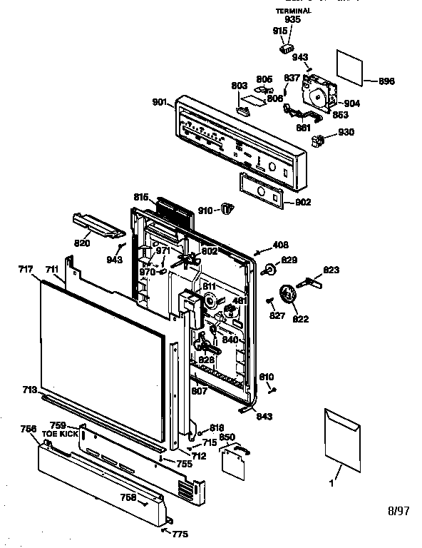 ESCUTCHEON & DOOR ASSEMBLY