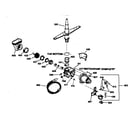 GE GSM603X-72AW motor-pump mechanism diagram