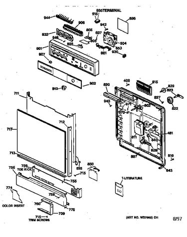 Escutcheon & door assembly