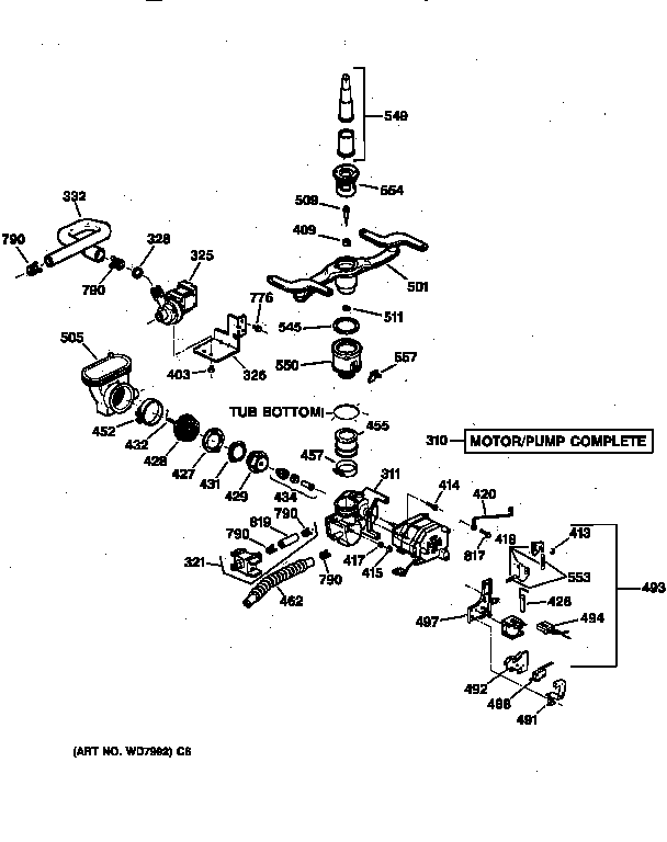 Motor-pump mechanism