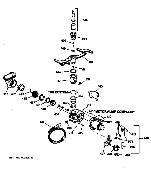 MOTOR-PUMP MECHANISM