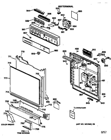 Escutcheon & door assembly