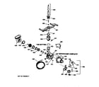 GE GSD1380X72WW motor-pump mechanism diagram