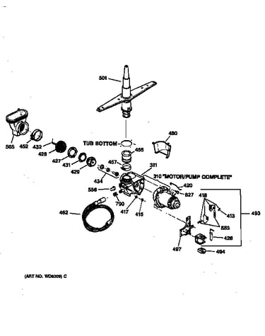 Motor-pump mechanism