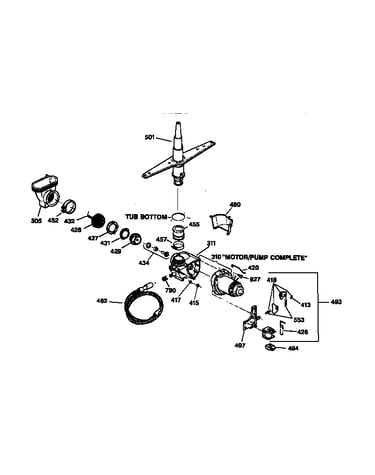 Motor-pump mechanism
