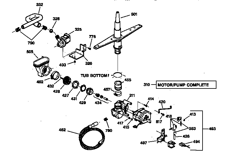 MOTOR-PUMP MECHANISM