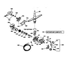 GE GSD4310Y73AA motor-pump mechanism diagram