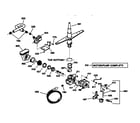 GE GSD4320Y73BB motor-pump mechanism diagram