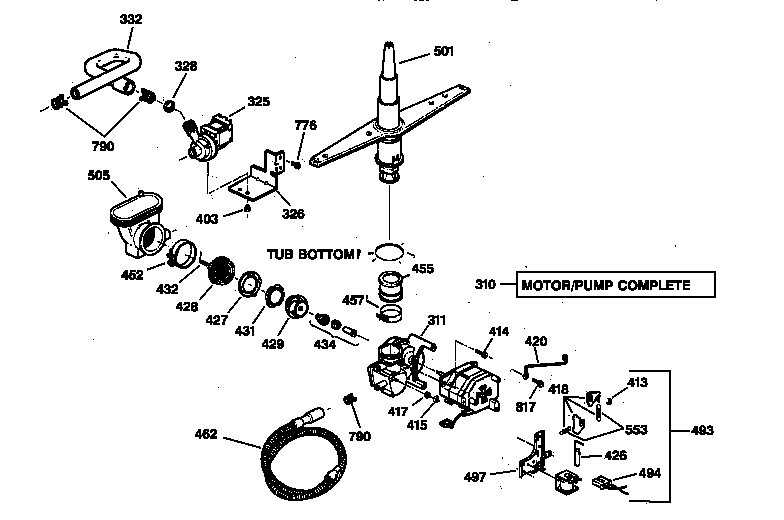 Motor-pump mechanism