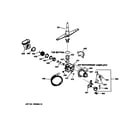 GE GSD715X-73AA motor-pump mechanism diagram