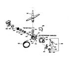 GE GSD720X-73BA motor-pump mechanism diagram