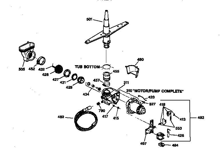 Motor-pump mechanism