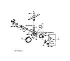 GE GSD650X-73WB motor-pump mechanism diagram