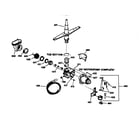 GE GSD936X-73WW motor-pump mechanism diagram