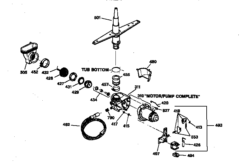 Motor-pump mechanism