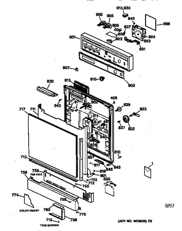 Escutcheon & door assembly