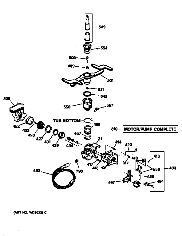 Motor-pump mechanism