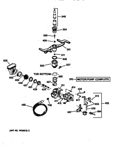 Motor-pump mechanism