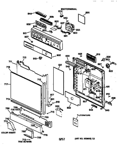 Escutcheon & door assembly