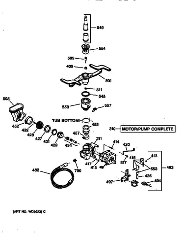 Motor-pump mechanism