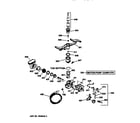 GE GSD4110Y73AA motor-pump mechanism diagram
