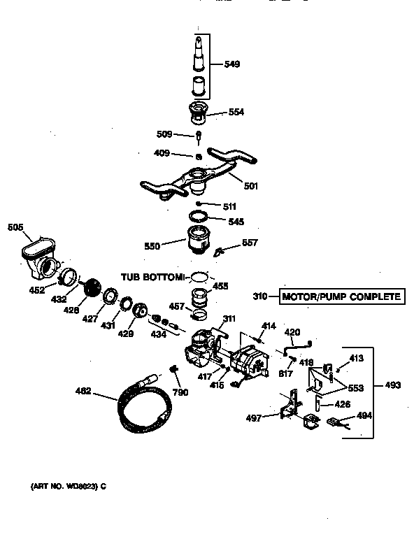 Motor-pump mechanism