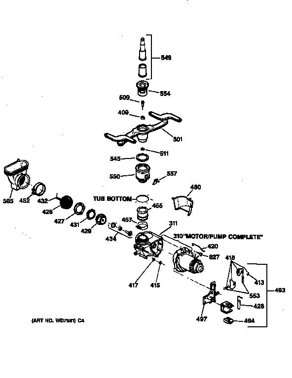 Motor-pump mechanism