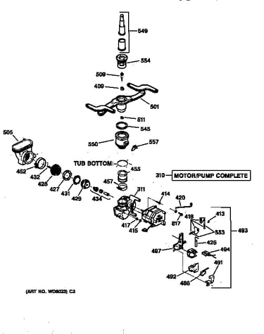Motor-pump mechanism