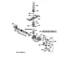 GE GSD4220X73BB motor-pump mechanism diagram