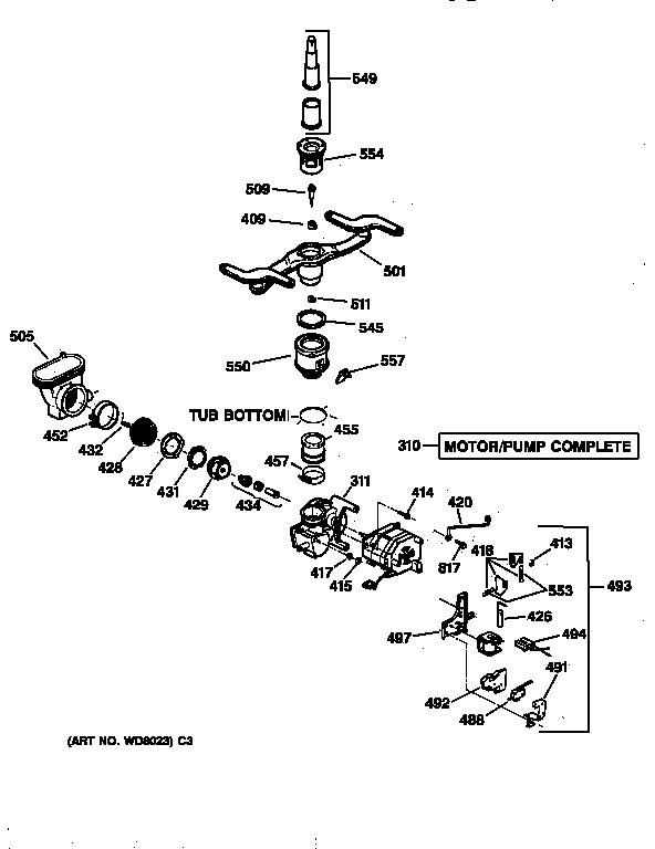 Motor-pump mechanism