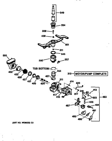 Motor-pump mechanism