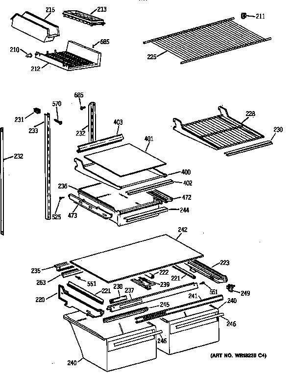 Shelf parts