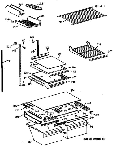Shelf parts