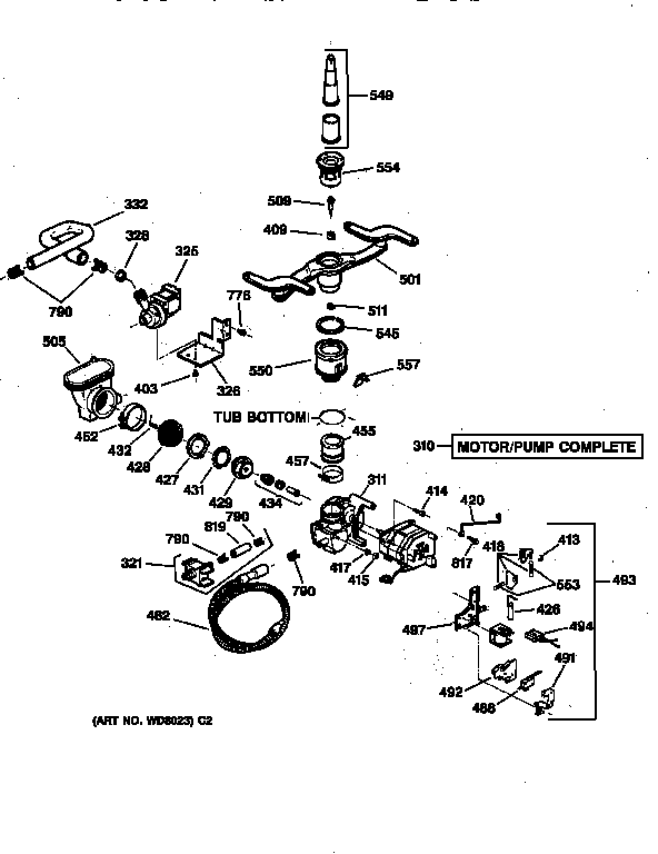 Motor-pump mechanism