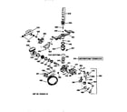 GE GSD4930X73WW motor-pump mechanism diagram