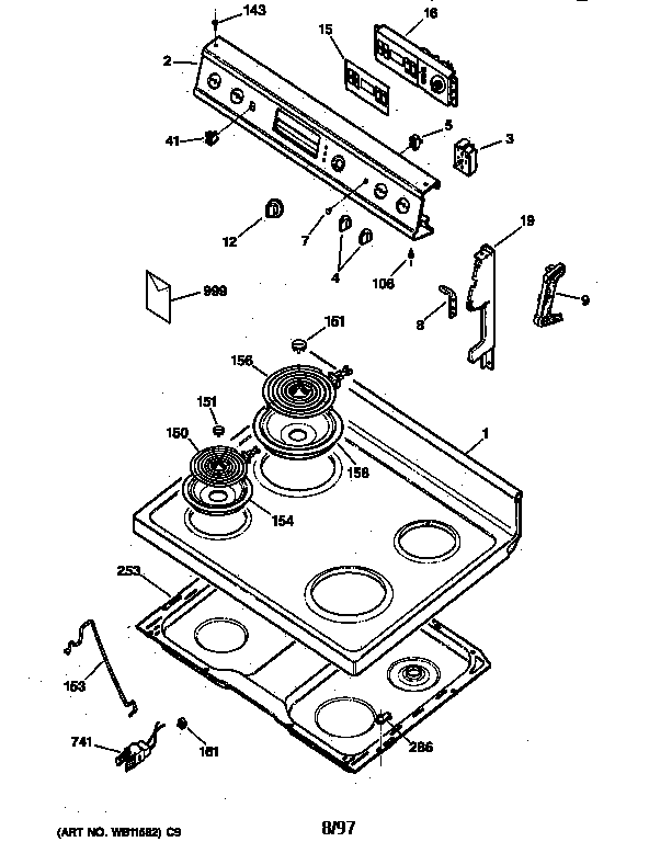 Cooktop & control panel