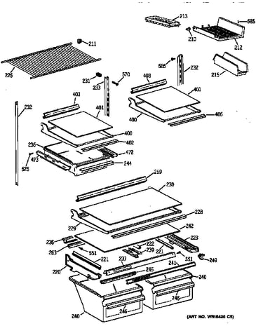Shelf parts