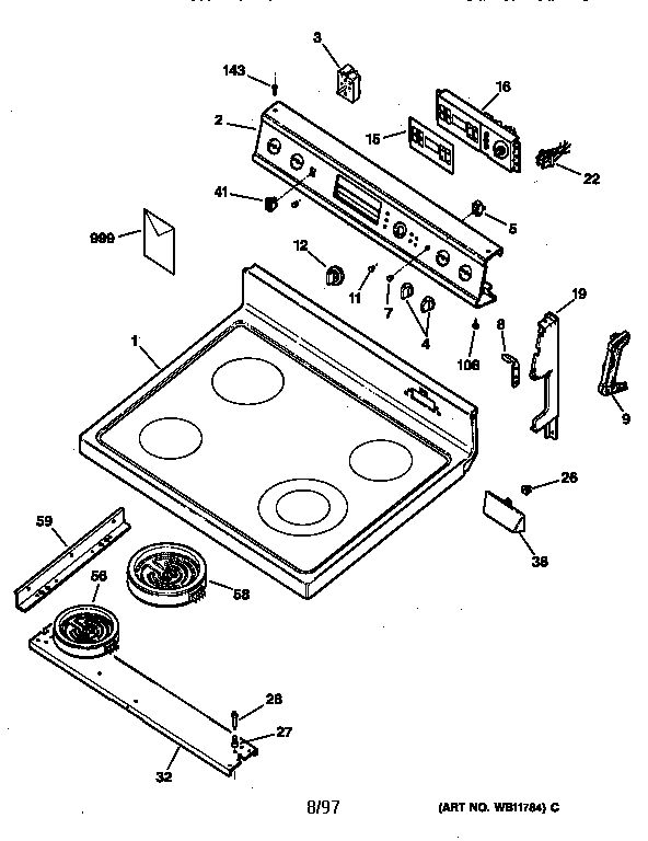 COOKTOP & CONTROL PANEL