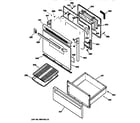 GE JBP66BY1AD door & drawer parts diagram